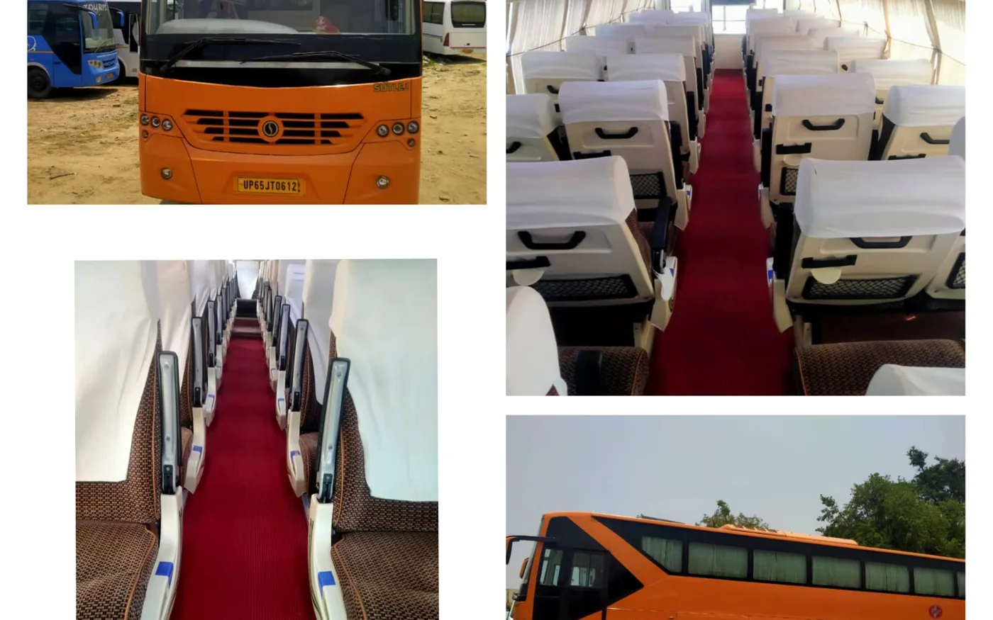 Luxury Bus (40 Seater) available for rent in Varanasi