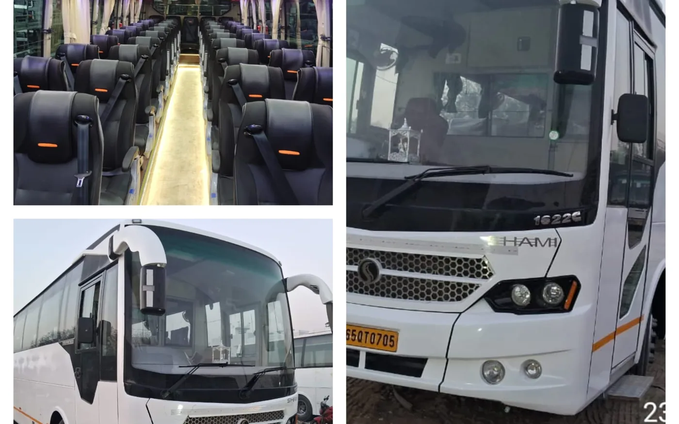 Luxury Bus (49 Seater) available for rent in Varanasi